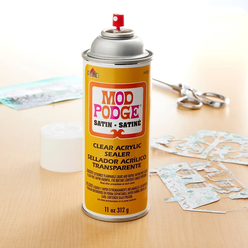 Mod Podge® Satin Clear Acrylic Sealer, 11oz.