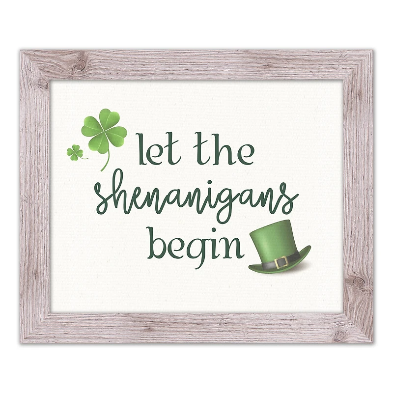 Shenanigans Begin Framed Print 16" x 20" Western White Framed Print