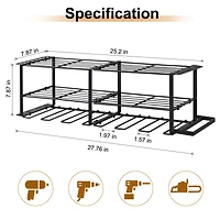 NEX™ 27" Black Wire Power Tool Wall Organizer