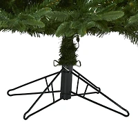 7ft. Pre-Lit Oregon Spruce Artificial Christmas Tree with Multifunction Warm White Microdot LED Lights with Instant Connect Technology