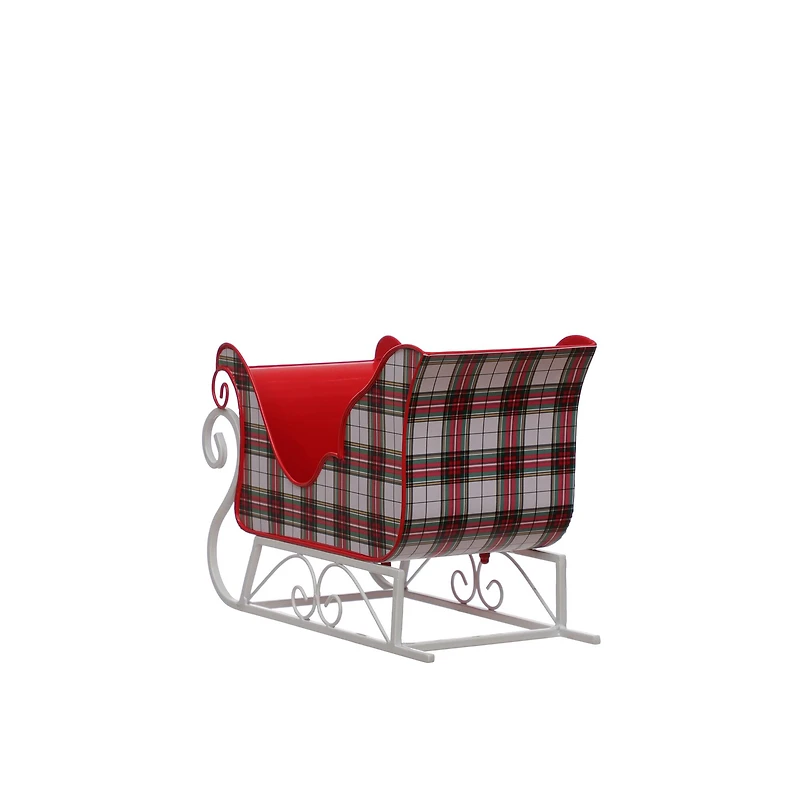 13.5" Plaid Sleigh Tabletop Décor by Ashland®