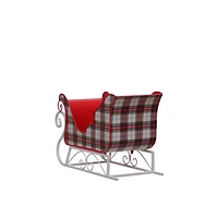 13.5" Plaid Sleigh Tabletop Décor by Ashland®