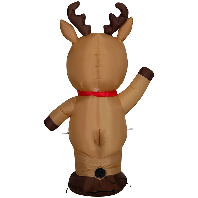 4ft. Airblown® Inflatable Christmas Waving Reindeer