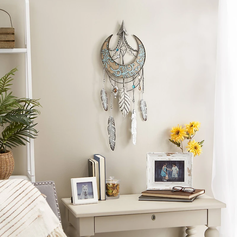 Crescent Moon Dreamcatcher Wall Décor