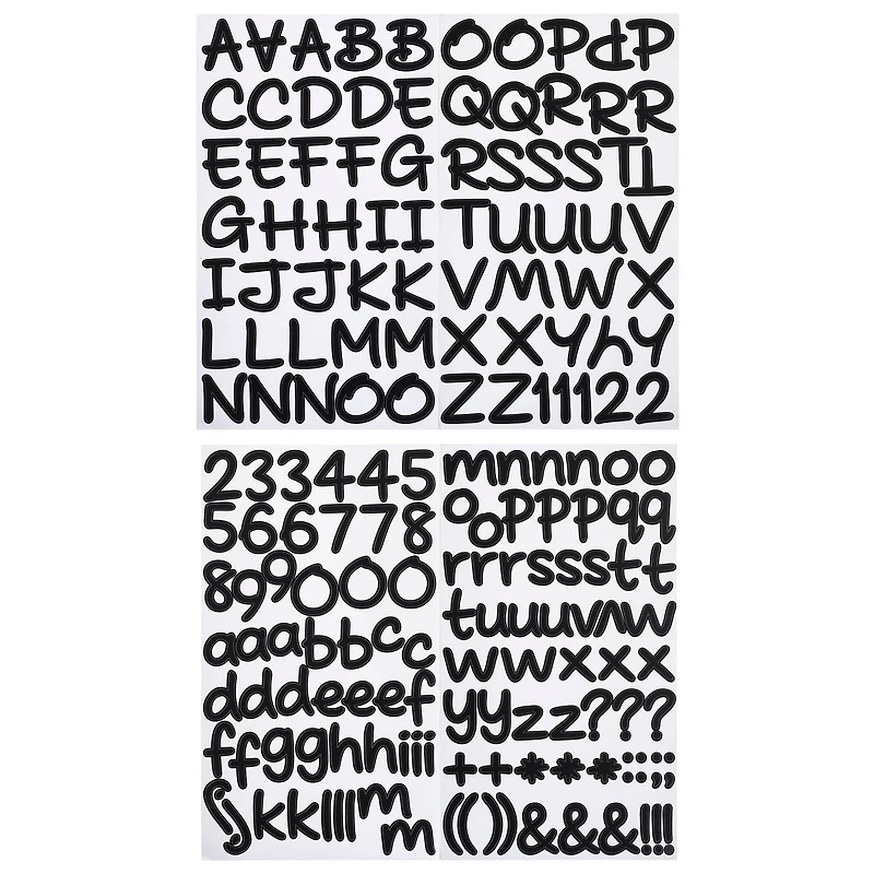 Black Licorice Handwriting Alphabet Stickers by Recollections™