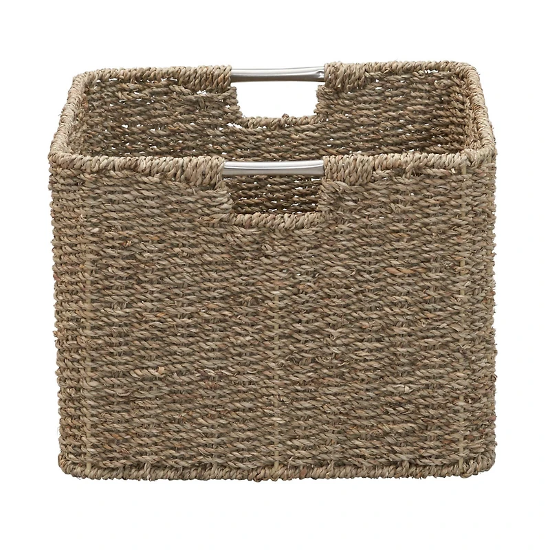 Household Essentials Seagrass Square Wicker Basket 