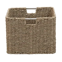 Household Essentials Seagrass Square Wicker Basket 