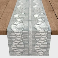 72" Lace Pattern Cotton Twill Runner