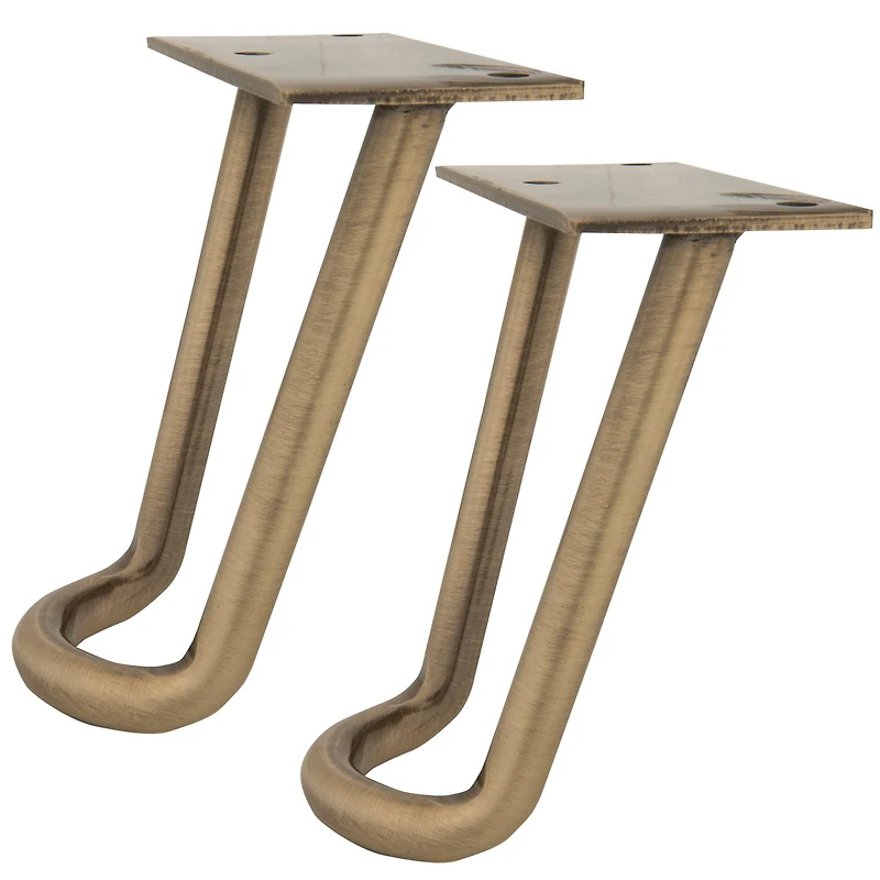 Dritz® Home Antique Brass Modern Hairpin Legs Set