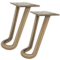 Dritz® Home Antique Brass Modern Hairpin Legs Set