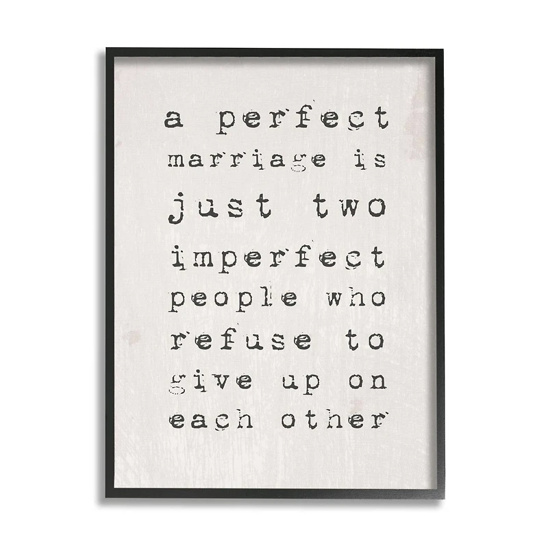 Stupell Industries A Perfect Marriage Framed Wall Art