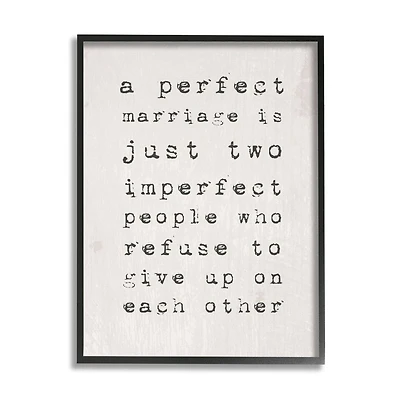 Stupell Industries A Perfect Marriage Framed Wall Art