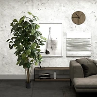 7ft. Potted Artificial Green Fiddle Tree