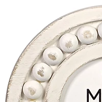 3" x 3" White Beaded Mini Frame by Studio Décor®