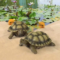 Design Toscano 3" Gilbert the Box Turtle Statues, 2ct.