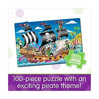 Puzzle Doubles! - Glow in the Dark Pirate Ship: 100 Pcs
