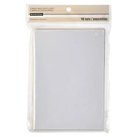 12 Packs: 10 ct. (120 total) White Shimmer Cards & Envelopes by Recollections™, 5" x 7"