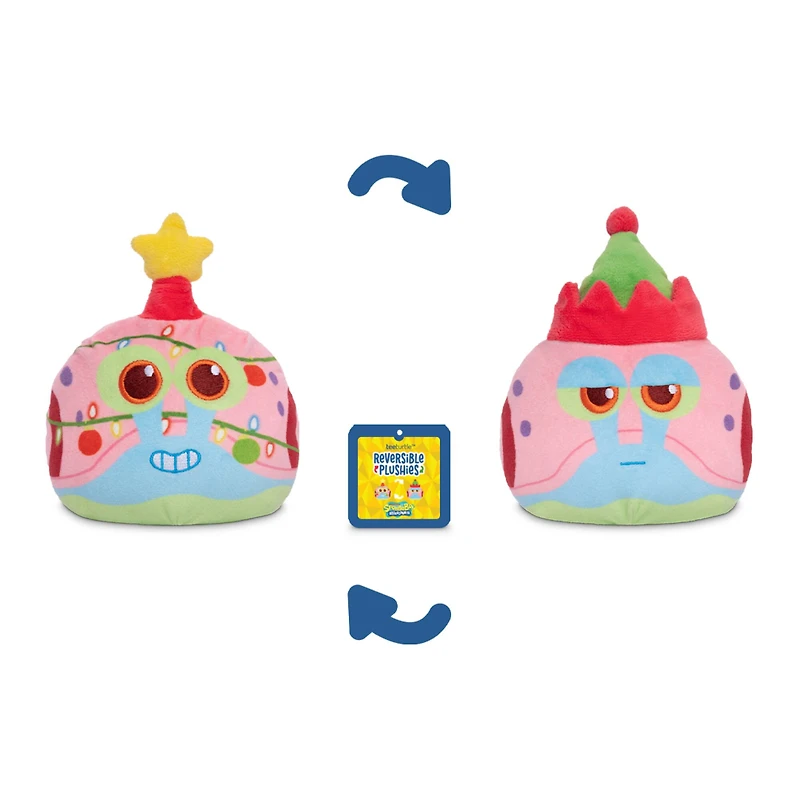 4" Gary Star & Elf Holiday Reversible Plushie