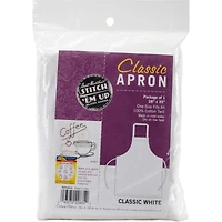 Aunt Martha's® White Stitch 'Em Up Classic Apron
