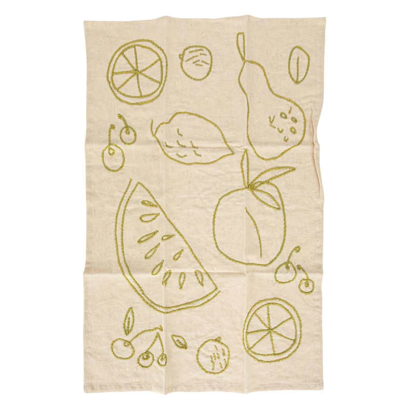 Hello Honey® Fruit, Garden & Wine Cotton & Linen Tea Towels, 3ct.