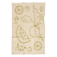Hello Honey® Fruit, Garden & Wine Cotton & Linen Tea Towels, 3ct.