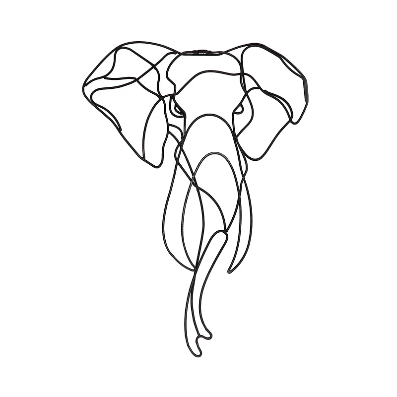 Habitat Decor 28" Asha Elephant Metal Wall Art