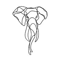 Habitat Decor 28" Asha Elephant Metal Wall Art