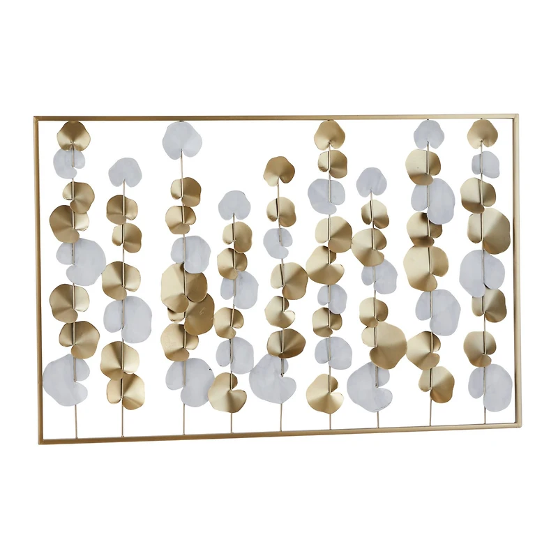 40" Gold Metal Modern Wall Décor