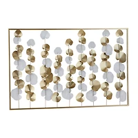 40" Gold Metal Modern Wall Décor