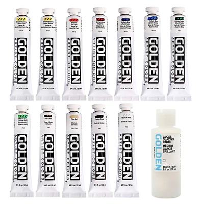 Golden® Heavy Body Acrylic 12 Color Mixing Set