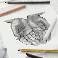 Faber-Castell 85 Piece Pitt Monochrome Drawing Set with Wood Case