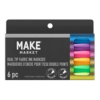 Dual Tip Fluorescent Fabric Ink Markers by Make Market®