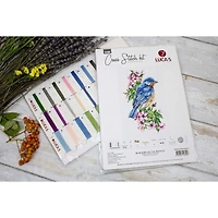 Luca-s Blue Bird On The Branch Counted Cross Stitch Kit