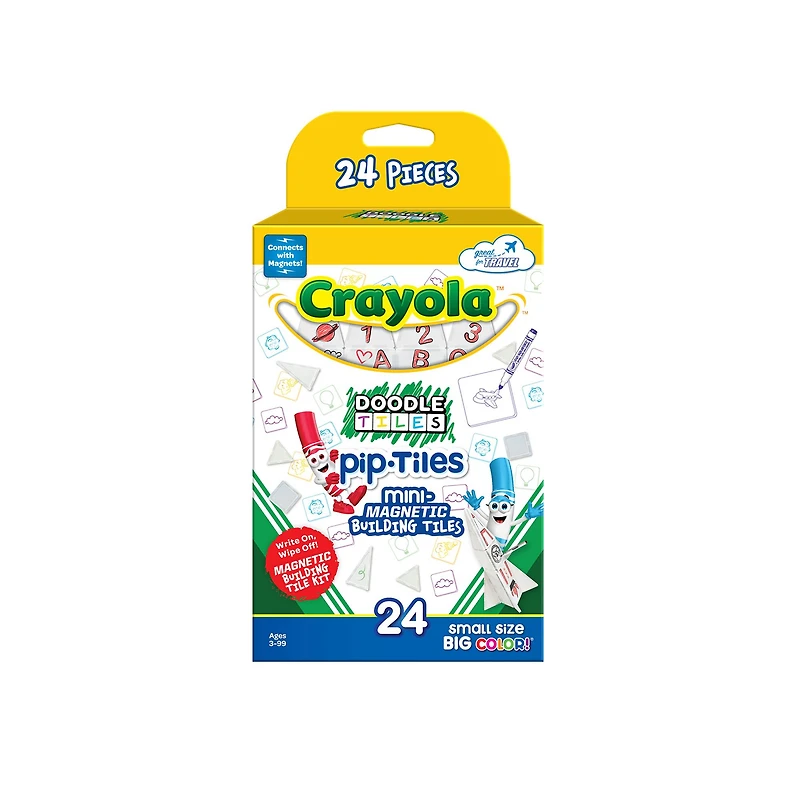 Crayola® 24-Piece Doodle PIP Magnetic Tile Set