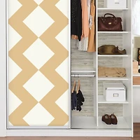 RoomMates Gold Large Chevron Peel & Stick Wallpaper