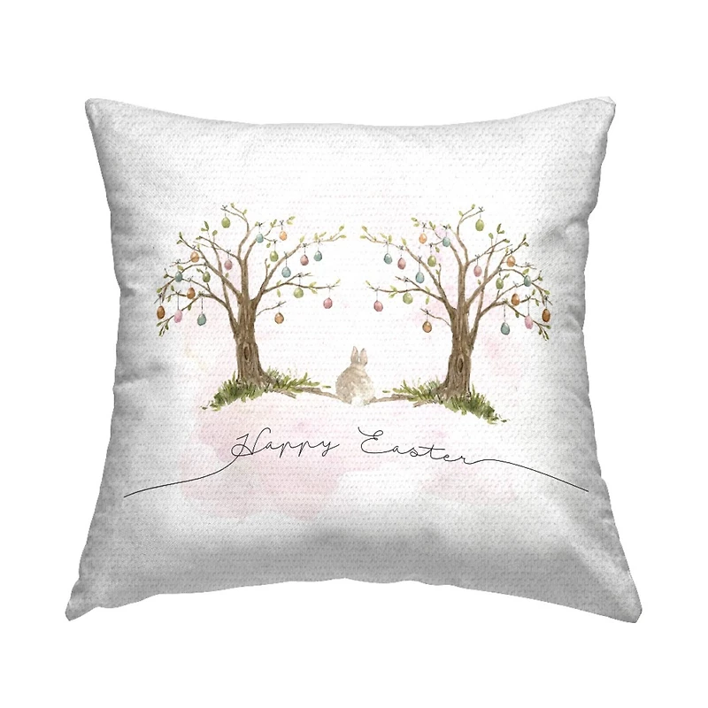 Stupell Industries Easter Egg Trees Outdoor Printed Pillow