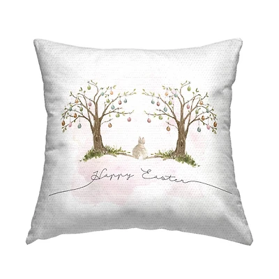 Stupell Industries Easter Egg Trees Outdoor Printed Pillow