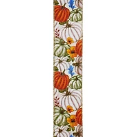 2.5" x 6.6yd. Pumpkin Faux Linen Wired Ribbon by Celebrate It®