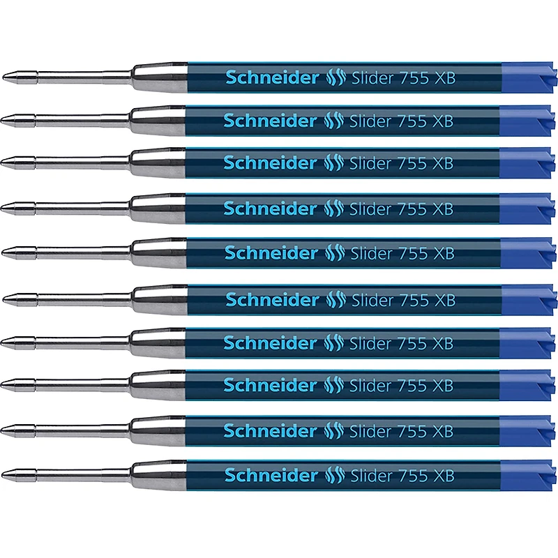 Schneider® Slider 755 XB Blue Ballpoint Pen Refills, 10ct.