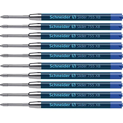 Schneider® Slider 755 XB Blue Ballpoint Pen Refills, 10ct.