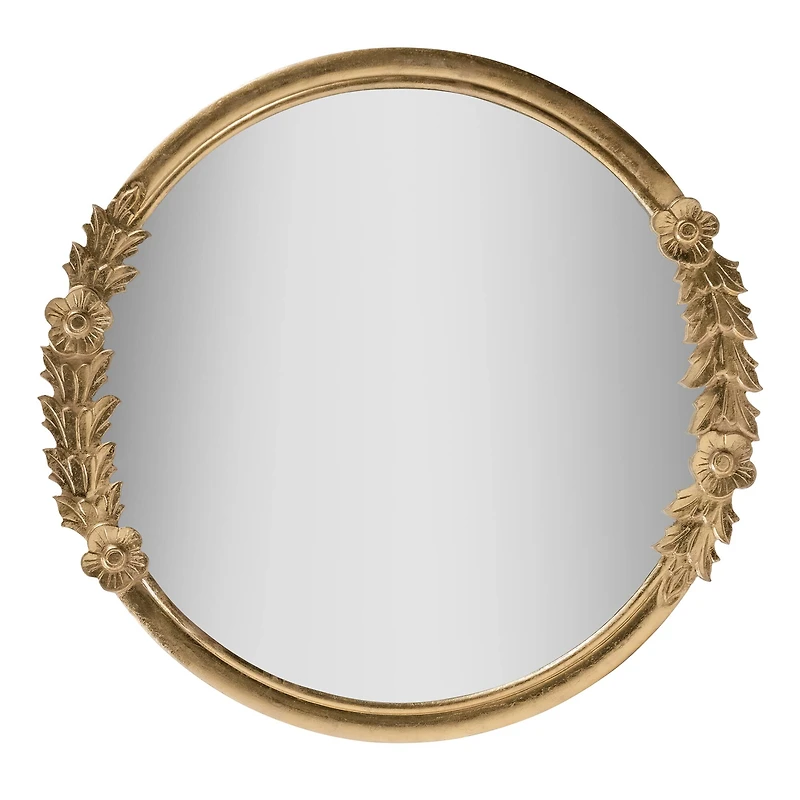 Habitat Pippet 27.5" Gold Floral Framed Mirror