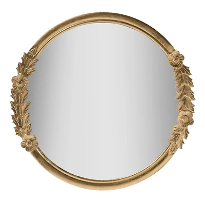 Habitat Pippet 27.5" Gold Floral Framed Mirror
