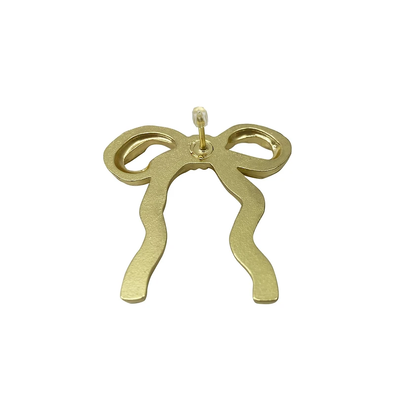 Small Metallic Bow Candle Charms