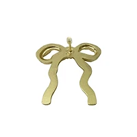 Small Metallic Bow Candle Charms