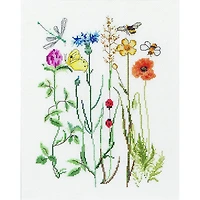 Thea Gouverneur Wildflowers Cross Stitch Kit