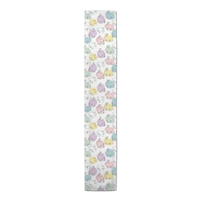 Colorful Bunnies Cotton Twill Table Runner
