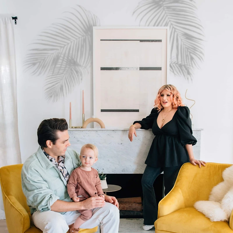 RoomMates Mr. Kate Tropical Shadow Palm Frond Peel & Stick Wall Decals