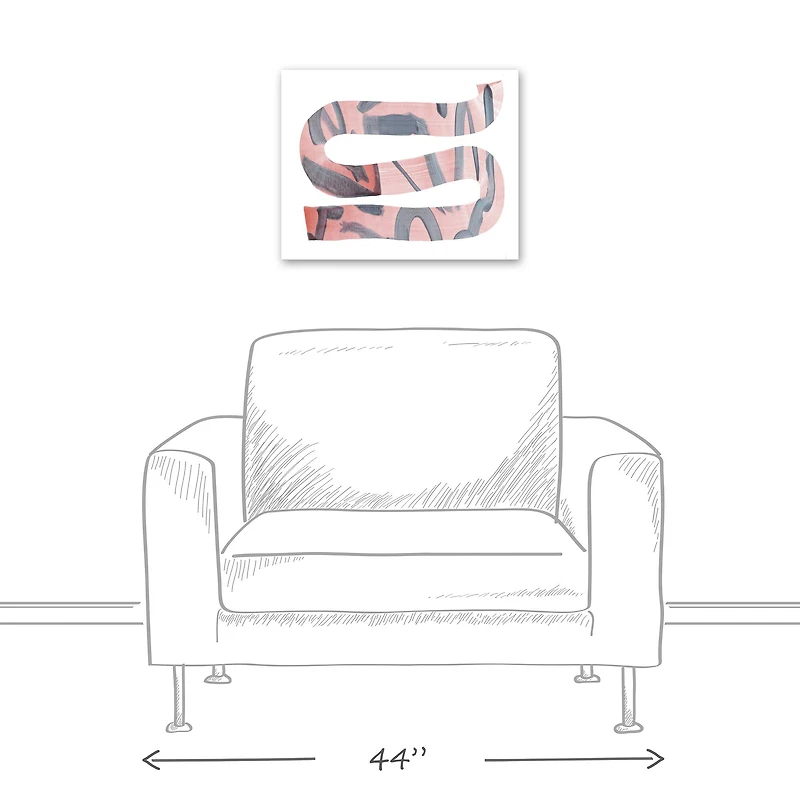 Abstract Strokes 20" x 16" Canvas Wall Art