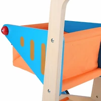 Hape Orange & Blue Wooden Shopping Cart