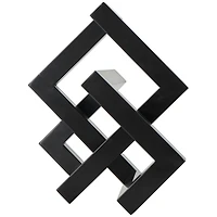 13.5" Iron Geometric Abstract Shaped Sculpture Décor